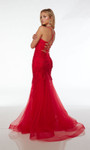 Alyce Paris 61478 Lace Tulle Plunging Neckline Long Dress