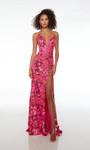 Alyce Paris 61509 Sequins Plunging Neckline Straight Dress
