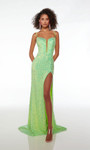 Alyce Paris 61556 Sequins Plunging Neckline Straight Dress