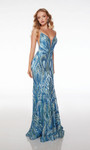 Alyce Paris 61564 Sequins Plunging Neck Sleeveless Dress