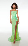 Alyce Paris 61588 Sequins Cowl Neckline Fit N Flare Dress