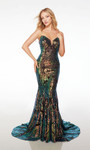 Alyce Paris 61597 Sequins Sweetheart Neckline Mermaid Dress