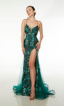 Alyce Paris 61617 Sequins Plunging Neckline Mermaid Dress