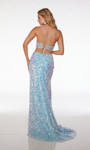Alyce Paris 61646 Sequins Plunging Neck Straight Long Dress