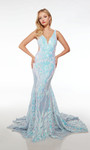 Alyce Paris 61651 Sequins Plunging Neckline Mermaid Dress