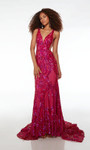 Alyce Paris 61651 Sequins Plunging Neckline Mermaid Dress