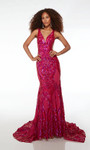 Alyce Paris 61651 Sequins Plunging Neckline Mermaid Dress