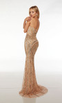 Alyce Paris 61678 Hand Beaded Strapless Straight Long Dress