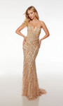 Alyce Paris 61678 Hand Beaded Strapless Straight Long Dress