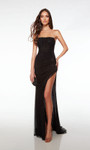 Alyce Paris 61717 Crystal Mesh Strapless Formal Long Dress