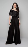 Alyce Paris 70019 Diamond Triacetate One Shoulder Jumpsuit