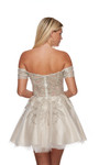 Alyce Paris 3146 Tulle Off The Shoulder A-line Short Dress