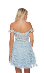 Alyce Paris 3172 Tulle Lace Off Shoulder A-line Short Dress