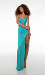Alyce Paris 61586 Hand Beaded V-neck Straight Long Dress