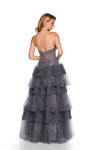 Dave and Johnny 11667 Strapless Layered Tulle Ball Gown