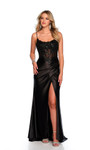 Dave and Johnny 11330 Scoop Neck Sheer Embellished Dress