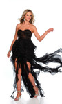 Dave and Johnny 11446 Ruffle Strapless Sweetheart Dress