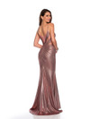 Dave & Johnny 11454 Illusion V-neck Sleeveless Fitted Dress