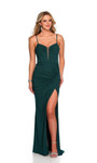 Dave and Johnny 11472 Low V-neckline Sleeveless Fitted Dress