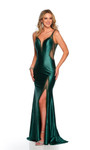 Dave and Johnny 11501 Low V-neckline Sleeveless Fitted Dress