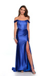 Dave and Johnny 11509 Off The Shoulder Side Slit Dress