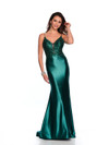 Dave and Johnny 11561 V-neck Sleeveless Fitted Long Dress