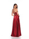 Dave and Johnny 11628 Low V-Neck Long Flowing Formal Dress