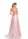 Dave and Johnny 11670 Strapless Print Sweetheart Neck Dress
