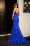 Portia and Scarlett PS24504X Beaded Lace V-Neck Long Dress