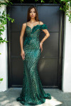 Portia and Scarlett PS24517E Beaded Novelty Sequins Dress