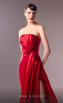 MNM Couture G1610 Strapless Straight Neckline Dress