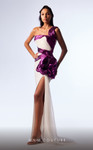 MNM Couture G1741 Straight Neckline One Should Long Dress
