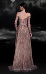 MNM Couture K4121 Off Shoulder Long Sleeve Long Dress