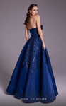 MNM Couture N0540 Straight Neck Strapless Long Dress