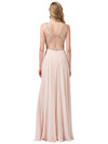 Dancing Queen 2552 Lace Embroidered V-Neck Sleeveless Gown