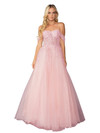 Dancing Queen 4429 Lace Embroidery Off-Shoulder Ballgown