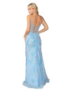 Dancing Queen 4422 Embellished Sheer Beaded Corset Long Gown