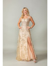 Dancing Queen 4379 Lace Embroidered Sleeveless Long Gown