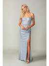 Dancing Queen 4392 Glitter Off-shoulder Sweetheart Neck Gown