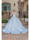 Dancing Queen 0242 Embroidered Satin Wedding Ball Gown