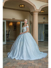 Dancing Queen 0169 Embellished Off-Shoulder Bridal Ballgown