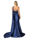 Dancing Queen 4441 Satin Embroidered Lace Applique Long Gown