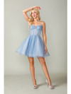 Dancing Queen 3389 Sparkly Tulle Sleeveless Short Dress