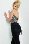 Jovani 06854 Embellished Strapless Sweetheart Neckline Top