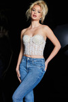 Jovani 07411 Sweetheart Neckline Strapless Top