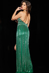 Jovani 23372 Sequin Tulle Embellished Halter Neck Dress