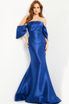 Jovani 23398 Mikado Off the Shoulder Short Sleeves Dress