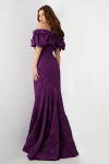 Jovani 23847 Textured Jacquard Off Shoulder Strapless Gown