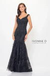 Ivonne D by Mon Cheri ID6213 Feathers Off-Shoulder Dress
