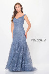 Ivonne D by Mon Cheri ID6213 Feathers Off-Shoulder Dress